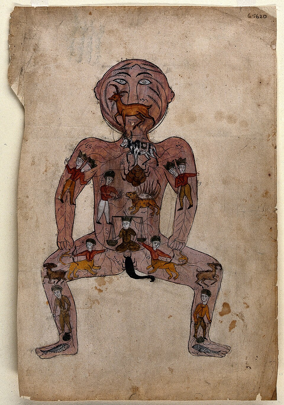 Persian artist, The Zodiac Man