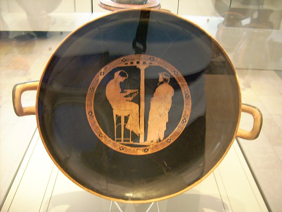 the Kodros Painter, Aegeus consults the Pythia