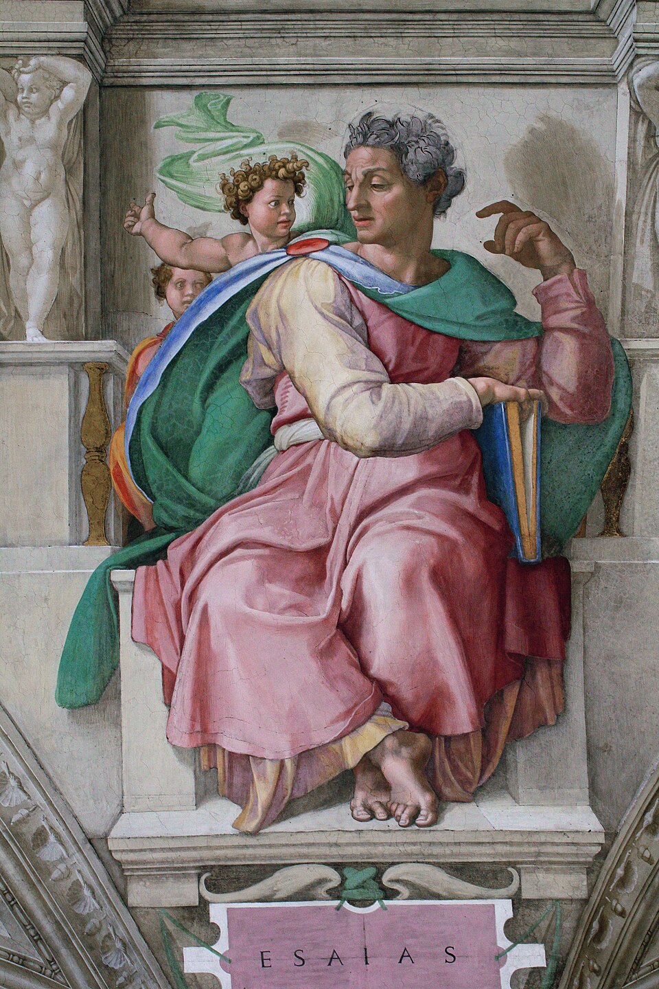 Michelangelo, The Prophet Isaiah, Sistine Chapel